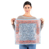 Paisley Floral Bandana - Powder Blue