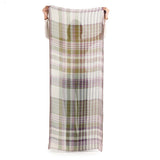 Plaid Wool Scarf - Sage Green