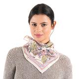 Floral & Bee Bandana - Beige - view 2