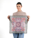 Garden Medallion Bandana - Forest Green