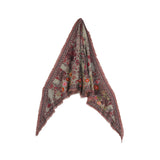 Autumn Bloom Jacquard Scarf - Rust Red - view 9