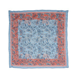 Paisley Floral Bandana - Powder Blue - view 6