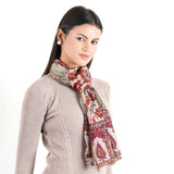 Rustic Garden Scarf - Rust Red - view 5