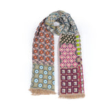 Geometric Jacquard Scarf - Dusty Blush - view 8