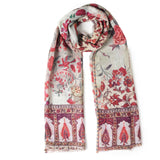 Rustic Garden Scarf - Rust Red - view 8