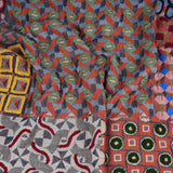 Geometric Jacquard Scarf - Terracotta - view 8