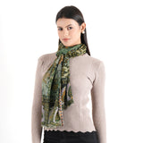 Rustic Garden Scarf - Moss Green - view 4