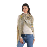 Autumn Bloom Jacquard Scarf - Light Green - view 4