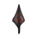 Pomegranate Garden Square Scarf - Midnight Black - view 9