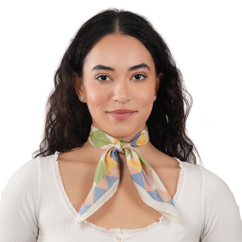 Mirage Silk Bandana - Quartz Pink