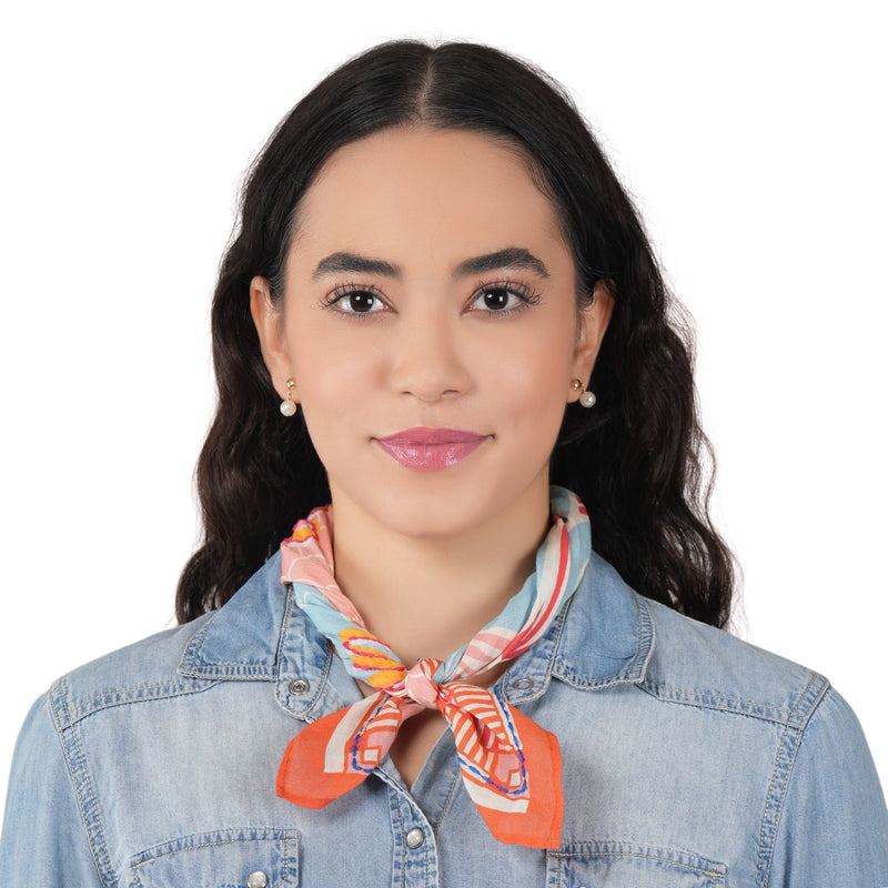 Like a Fish in Water Cotton Bandana - Red