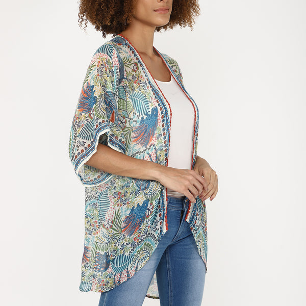 Savanna Kimono - Blue