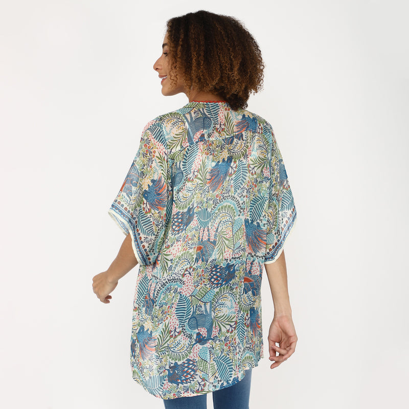 Savanna Kimono - Blue