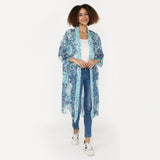Phoenix Sky Kimono - Blue