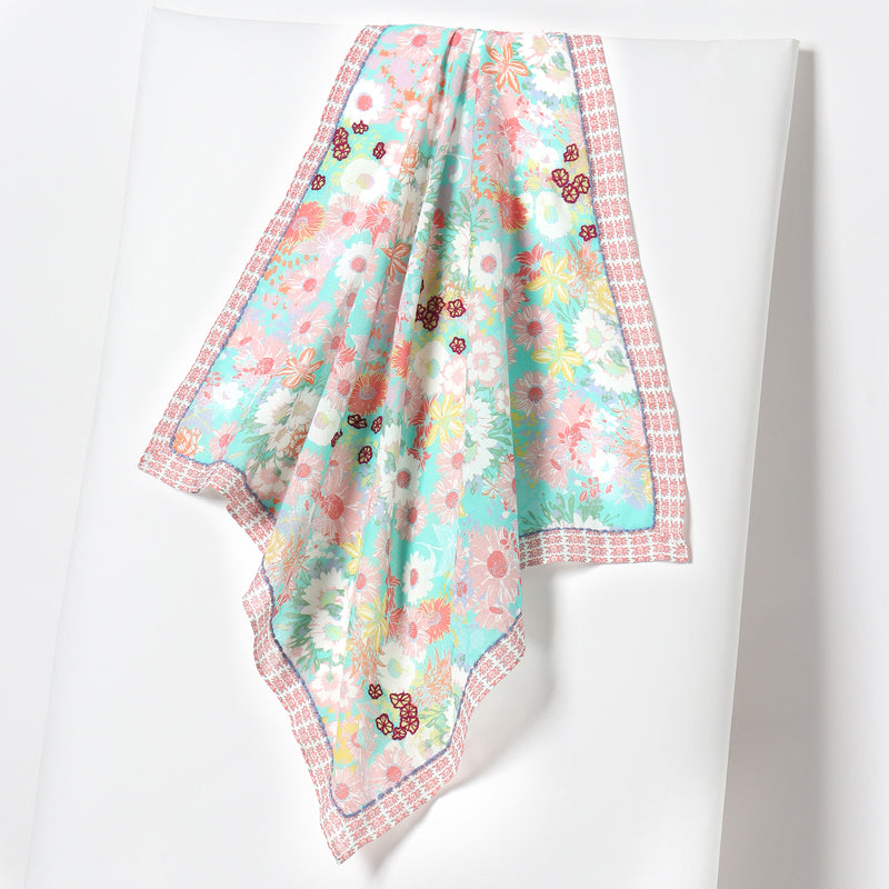 African Daisy Bandana - Mint