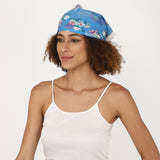 Blooming Garden Bandana - Blue