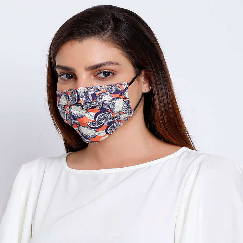 Citrus Reversible Face Mask
