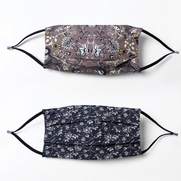 Ditsy floral reversible face mask