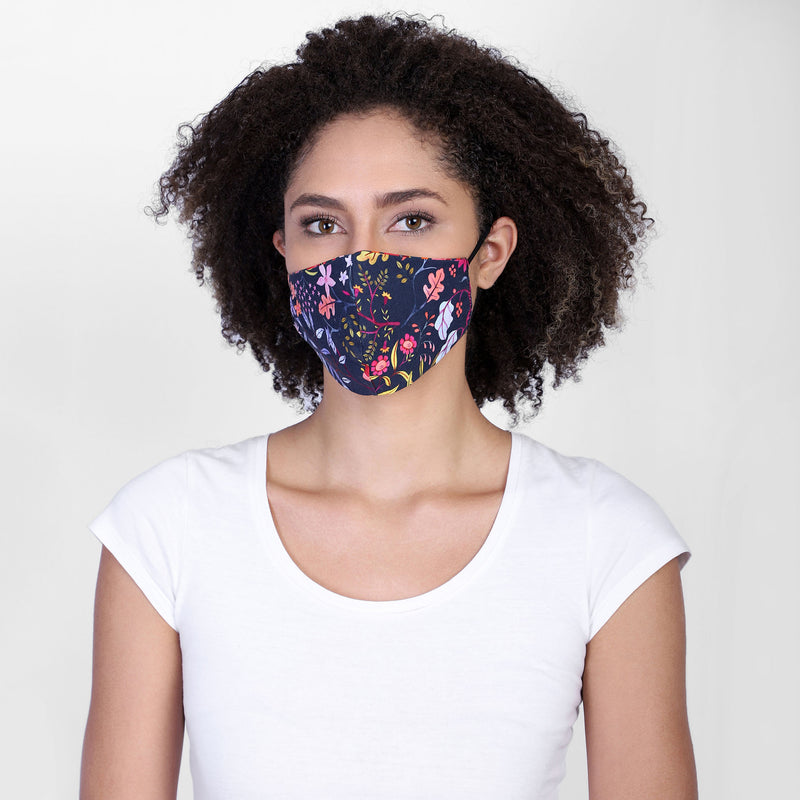 Printed Plaid Reversible Face mask
